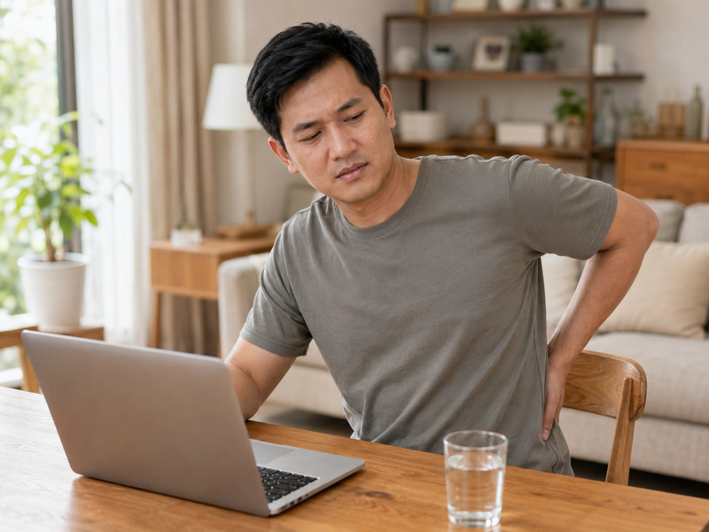 Cơn đau mỏi thắt lưng âm ỉ do sỏi thận giai đoạn đầu