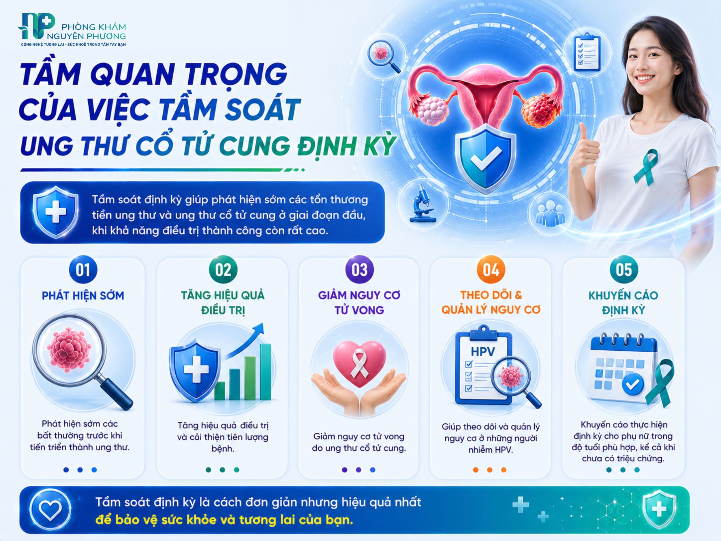 Tầm soát định kỳ giúp phát hiện sớm và giảm nguy cơ tử vong
