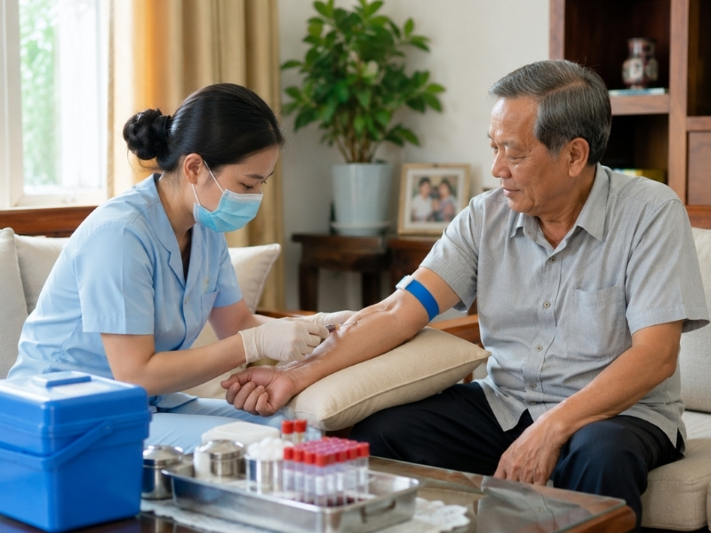 Dịch vụ lấy mẫu máu tại nhà của Nguyên Phương hỗ trợ theo dõi sức khỏe tiện lợi