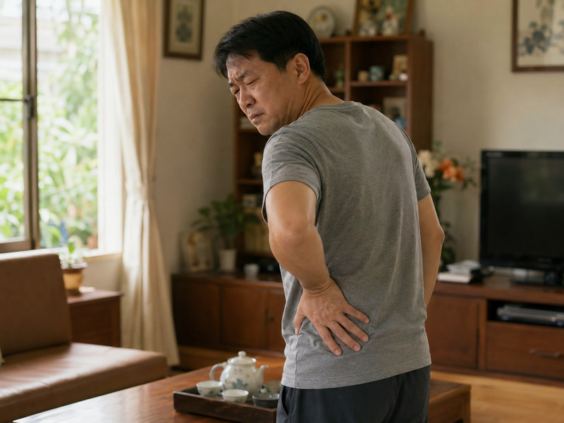 Người bệnh đau quặn vùng thắt lưng do sỏi di chuyển