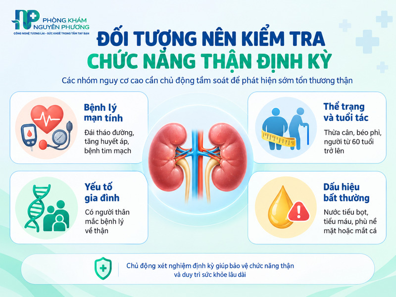 Chủ động tầm soát để phát hiện sớm tổn thương thận