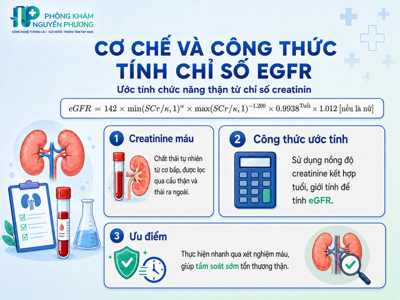 Quy trình ước tính độ lọc cầu thận qua nồng độ creatinine máu