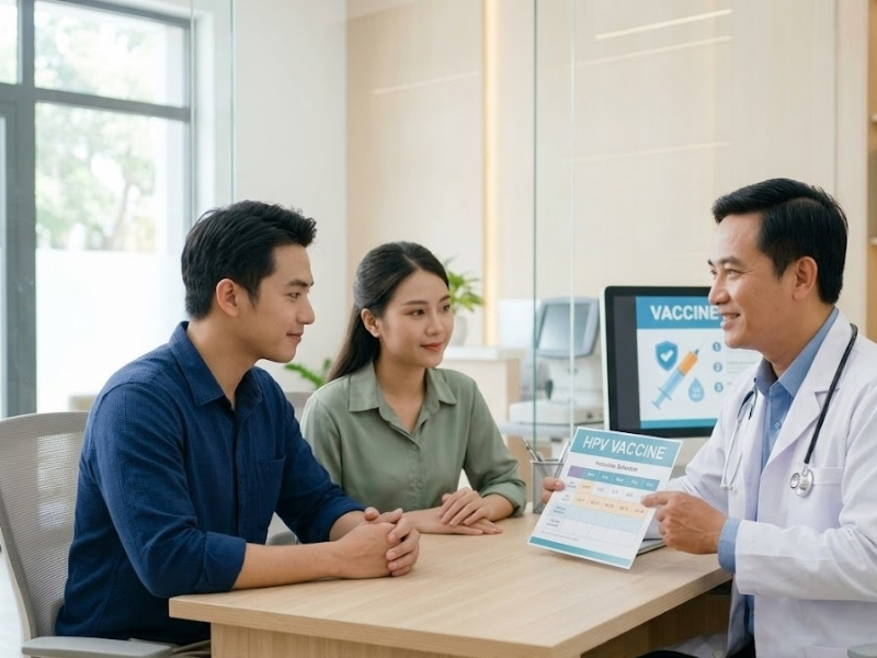 Thực hiện dự phòng y tế bằng vắc xin giúp giảm thiểu rủi ro biến đổi tế bào vòm họng