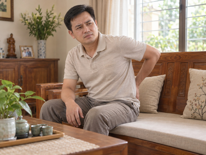 Người bệnh gặp tình trạng đau quặn vùng hông lưng dữ dội