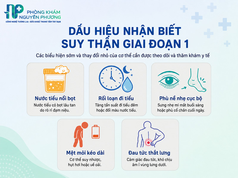 Các dấu hiệu lâm sàng cảnh báo tổn thương thận giai đoạn sớm